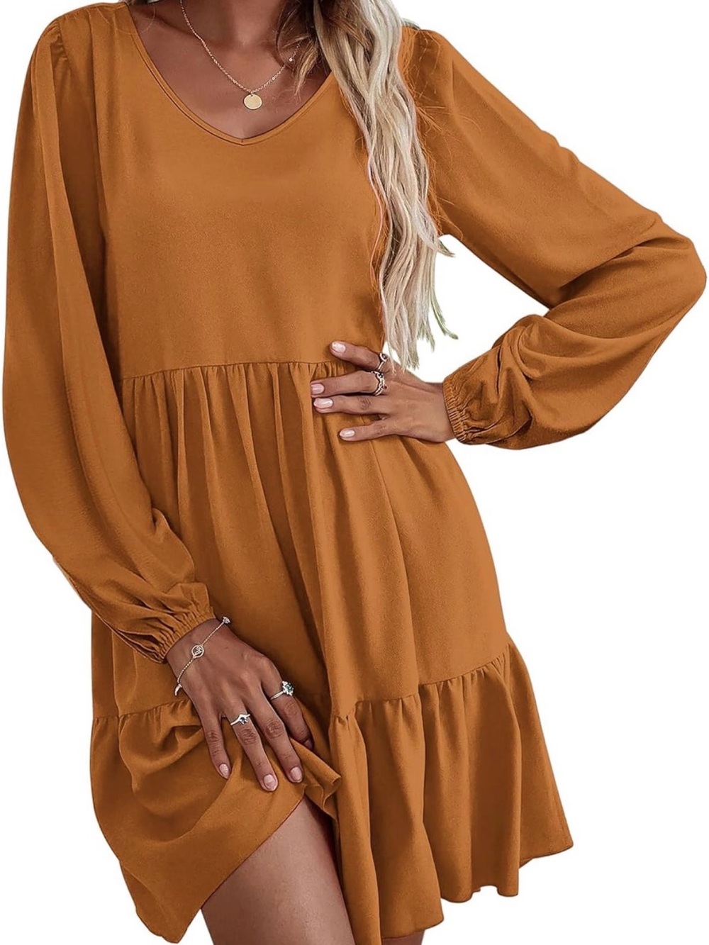Woman’s A line dress- long sleeve w pockets.